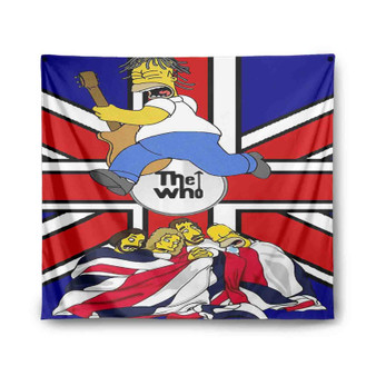 The Who Simpsons Custom Tapestry Polyester Indoor Wall Home Decor