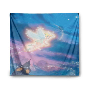 Tinkerbell Disney Custom Tapestry Polyester Indoor Wall Home Decor