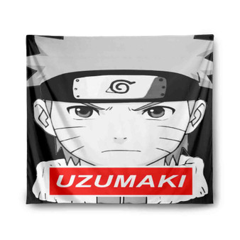 Uzumaki Naruto Face Custom Tapestry Polyester Indoor Wall Home Decor