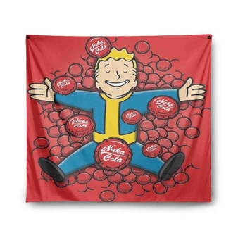 Vault Boy Nuka Cola Custom Tapestry Polyester Indoor Wall Home Decor