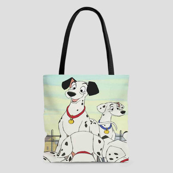 101 Dalmatians Disney Art Custom Tote Bag AOP With Cotton Handle