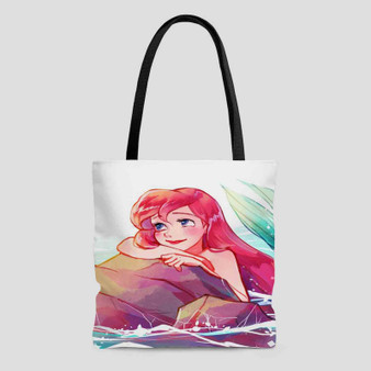 Ariel Disney The Little Mermaid Custom Tote Bag AOP With Cotton Handle