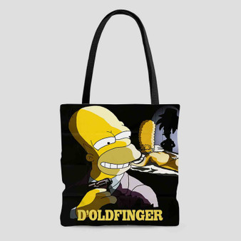 Bart Simpsons D Oldfinger Custom Tote Bag AOP With Cotton Handle