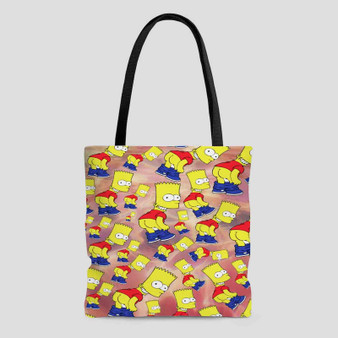 Bart The Simpson Custom Tote Bag AOP With Cotton Handle