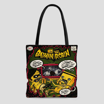 Batman and Robin and The Gotham City Custom Tote Bag AOP With Cotton Handle