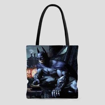 Batman Arkham City Custom Tote Bag AOP With Cotton Handle