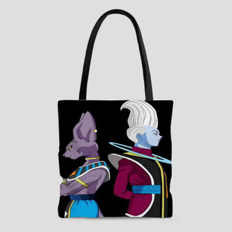 Beerus and Whis Dragon Ball Super Custom Tote Bag AOP With Cotton Handle
