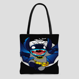 Disney Stitch as Batman Custom Tote Bag AOP With Cotton Handle