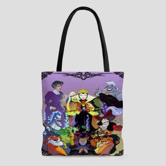 Disney Villains Art Custom Tote Bag AOP With Cotton Handle