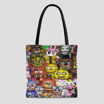 Five Nights at Freddys Custom Tote Bag AOP With Cotton Handle