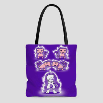 Fusion of Pok mon Mewtwo Custom Tote Bag AOP With Cotton Handle