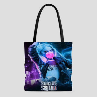 Harley Quinn Suicide Squad Art Custom Tote Bag AOP With Cotton Handle