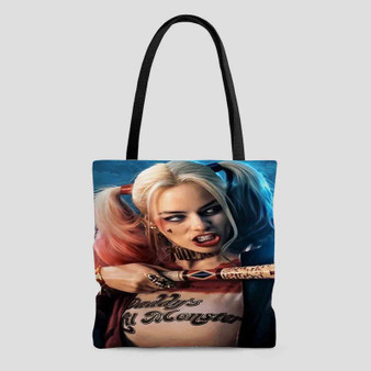 Harley Quinn Suicide Squad Movie Custom Tote Bag AOP With Cotton Handle
