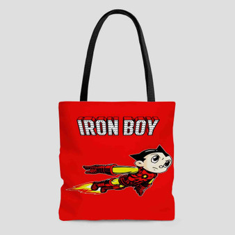 Iron Boy Iron Man Astroboy Custom Tote Bag AOP With Cotton Handle