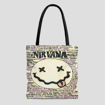Nirvana Product Custom Tote Bag AOP With Cotton Handle