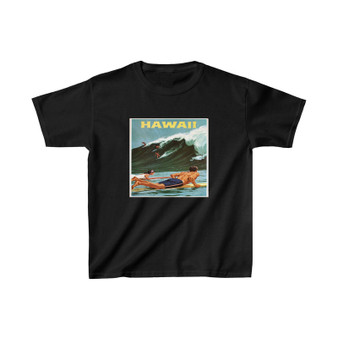 Hawaii Surf Vintage Kids T-Shirt Clothing Heavy Cotton Tee