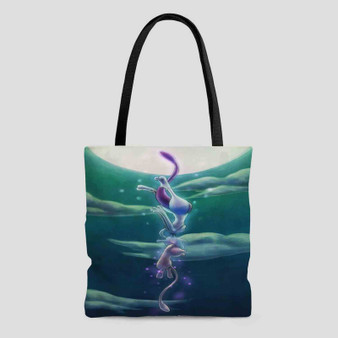 Pok mon Mewtwo Custom Tote Bag AOP With Cotton Handle