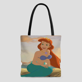 Princess Ariel The Little Mermaid Custom Tote Bag AOP With Cotton Handle