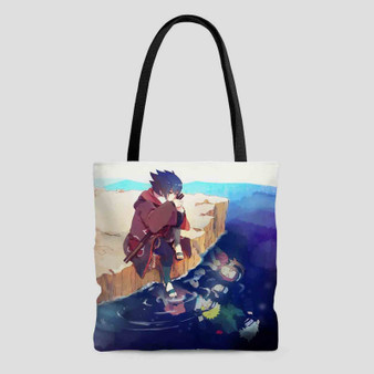Sasuke Uchiha Naruto Shippuden Custom Tote Bag AOP With Cotton Handle