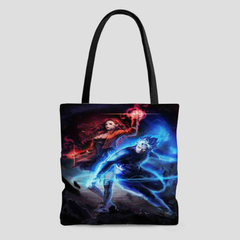 Scarlet Witch Quicksilver The Avengers Custom Tote Bag AOP With Cotton Handle