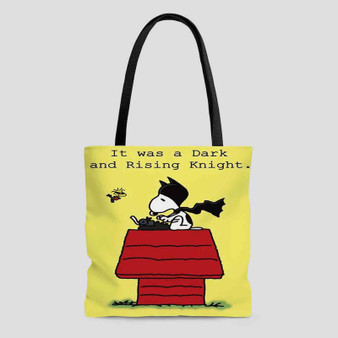 Snoopy Batman The Peanuts Custom Tote Bag AOP With Cotton Handle