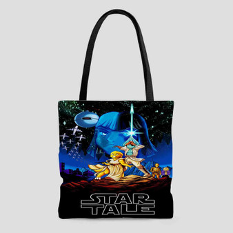 Starwars Undertale Custom Tote Bag AOP With Cotton Handle