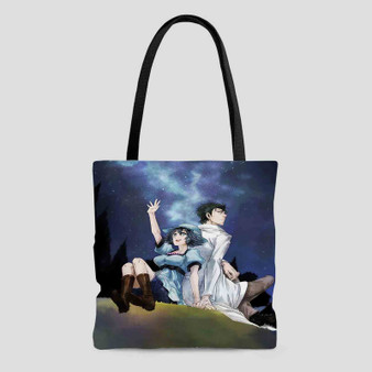 Steins Gate Okabe Rintarou Shiina Mayuri Custom Tote Bag AOP With Cotton Handle