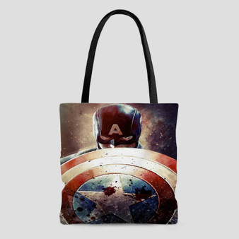 Steve Rogers Captain America Custom Tote Bag AOP With Cotton Handle