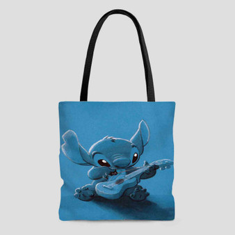 Stitch With Ukulele Custom Tote Bag AOP With Cotton Handle