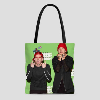 Suicide Squad Twenty One Pilots Custom Tote Bag AOP With Cotton Handle