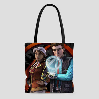 Tales from the Borderlands Vault of The Traveler Custom Tote Bag AOP With Cotton Handle