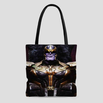 Thanos Marvel Villains Custom Tote Bag AOP With Cotton Handle