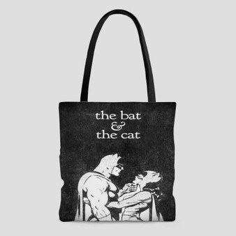 The Bat and The Cat Custom Tote Bag AOP With Cotton Handle