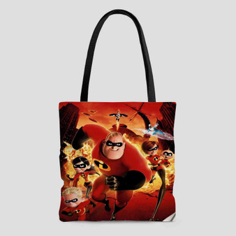 The Incredibles Art Custom Tote Bag AOP With Cotton Handle