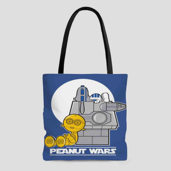 The Peanuts Snoopy Star Wars Custom Tote Bag AOP With Cotton Handle
