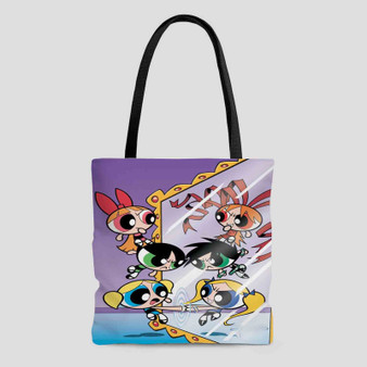 The Powerpuff Girls Evil Mirror Custom Tote Bag AOP With Cotton Handle