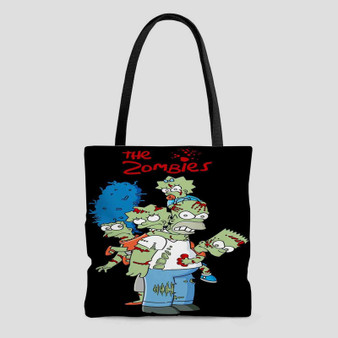 The Simpsons Zombies Custom Tote Bag AOP With Cotton Handle