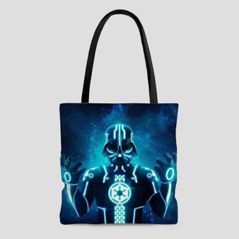 Tron Darth Vader Custom Tote Bag AOP With Cotton Handle