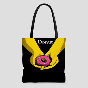 Twilight Donut The Simpsons Custom Tote Bag AOP With Cotton Handle
