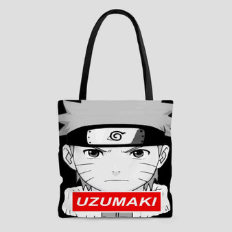 Uzumaki Naruto Face Custom Tote Bag AOP With Cotton Handle