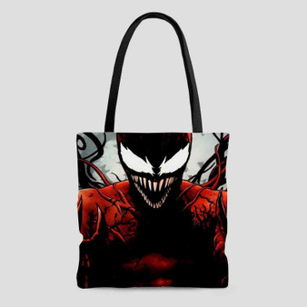 Venom Spiderman Custom Tote Bag AOP With Cotton Handle