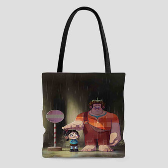 Wreck it Ralph Totoro Custom Tote Bag AOP With Cotton Handle