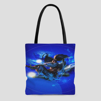 Yasuo League of Legends Custom Tote Bag AOP With Cotton Handle