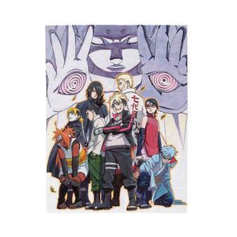 Boruto Naruto the Movie Custom Velveteen Plush Polyester Blanket Bedroom Family