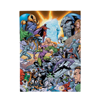 DC Comics Villains vs Marvel Villains Custom Velveteen Plush Polyester Blanket Bedroom Family
