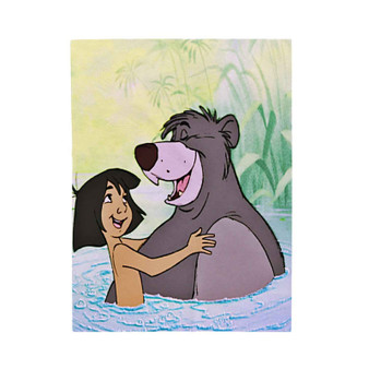 Disney Mowgli and Ballo The Jungle Book Custom Velveteen Plush Polyester Blanket Bedroom Family