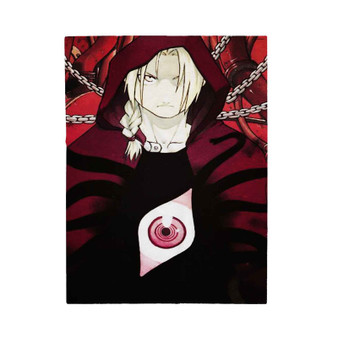 Fullmetal Alchemist Brotherhood Edward Elric Art Custom Velveteen Plush Polyester Blanket Bedroom Family