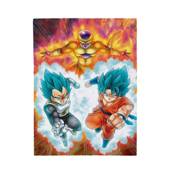 Goku Vegeta Freeza Dragon Ball Super Custom Velveteen Plush Polyester Blanket Bedroom Family