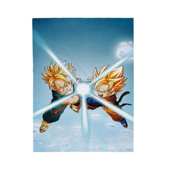 Goten and Trunks Dragon Ball Z Custom Velveteen Plush Polyester Blanket Bedroom Family