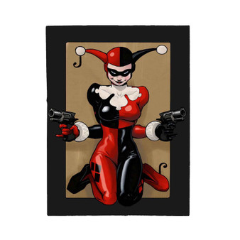 Harley Quinn Batman The Animated Series Custom Velveteen Plush Polyester Blanket Bedroom Family